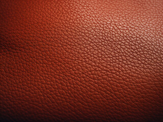 Closeup view of leather texture provides intricate details