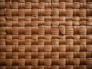 Texture of Thai native weave mat made from papyrus, serving as background