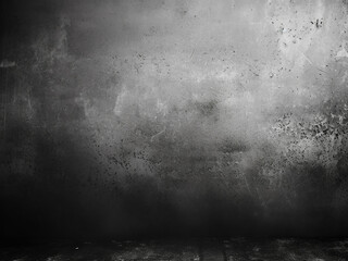 Grungy black concrete, dirty dust texture with white splash - obrazy, fototapety, plakaty