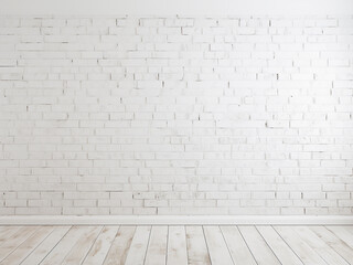 Fototapeta premium Brick texture background in white for various design projects