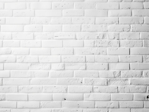 Background or texture can be achieved with a white brick wall