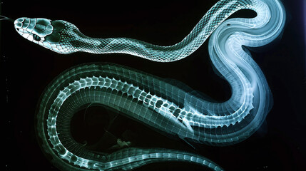 x ray of a snake body