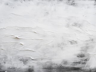 Fototapeta premium Background with abstract texture featuring white washed paint and brush strokes in gray and black