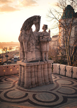 Saint Stephen statue at Liberty Bridge, Budapest