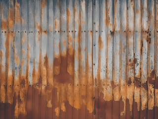 Corrugated iron texture offers versatility for design - obrazy, fototapety, plakaty