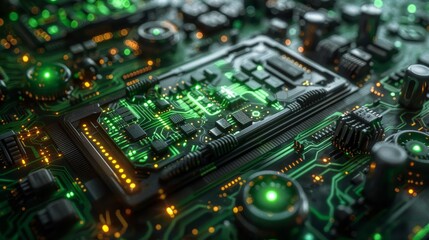 Fototapeta premium a futuristic hacking technology