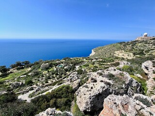 Fototapeta na wymiar Beautiful Blue Grotto in Malta. Sunny day