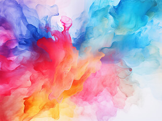 Fototapeta premium Watercolor-painted background offering abstract aesthetics