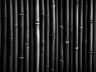 Black and white style background showcases bamboo texture