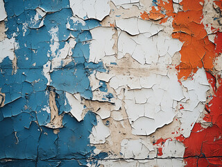 Old cracked paint offers a beautiful textured surface