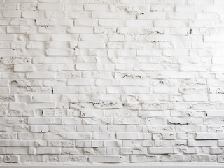 The backdrop showcases a beautiful white brick wall
