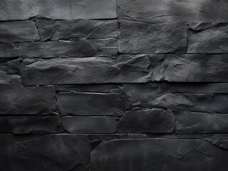 Dark slate background resembles black textured stone concrete