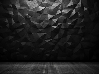 Background features black textured wall under changing light - obrazy, fototapety, plakaty