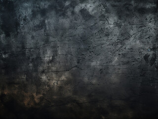 Grungy textured background depicts a black wall with scratches - obrazy, fototapety, plakaty