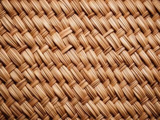 Straw mat depicted in close-up for background