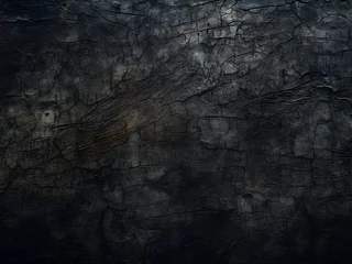 Deurstickers Close-up perspective showcasing the dark, grunge-textured background © Llama-World-studio