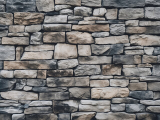 Detailed close-up capturing the texture of a natural stone wall
