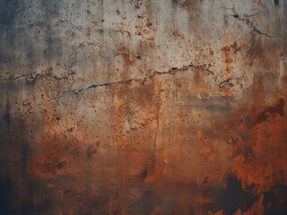 Grunge rust background texture depicts a metal rust surface - obrazy, fototapety, plakaty