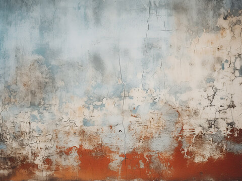 Texture of an old painted wall, ideal for grunge backgrounds
