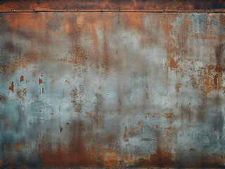 Texture background of aged galvanized iron wall with rust