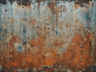Design-friendly backdrop with rusty metal wall texture