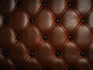 Synthetic leather backdrop, aged, featuring black knobs