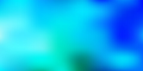 Light blue, green vector abstract blur layout.