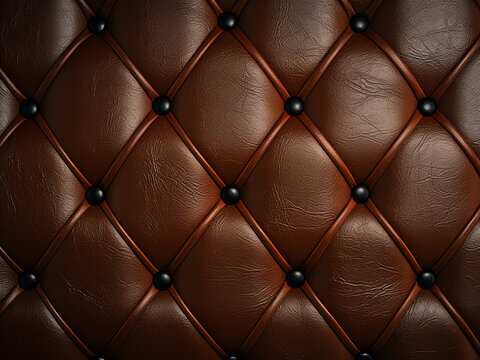 Synthetic leather backdrop, aged, featuring black knobs