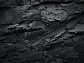 Slate background features perfect shale texture in dark tone