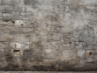 House facade features textured old cemented wall - obrazy, fototapety, plakaty