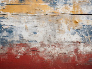 Macro photograph capturing the texture of old painted surfaces