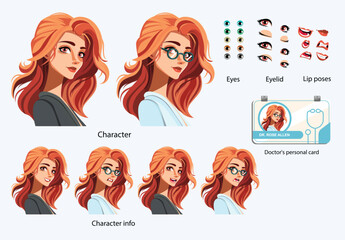 Doctor
A collection of male emotions. Flat style photography.
With the doctor's personal card