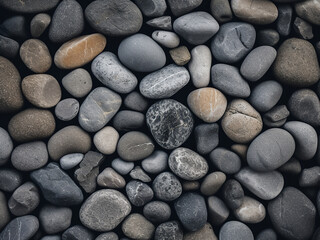 Texture of sea stones serves as background