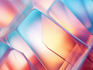 Refractive light creates texture on glass surface - obrazy, fototapety, plakaty