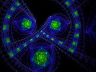 Imaginatory fractal abstract background Image