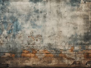 Vintage wall with a worn, grunge texture evoking years of history - obrazy, fototapety, plakaty