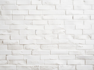 White brick wall texture creates the background