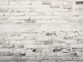A summer day casts sunlight upon a white grungy brick wall