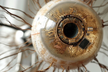 Intricately Designed Robotic Eye With Circuitry - 781621923