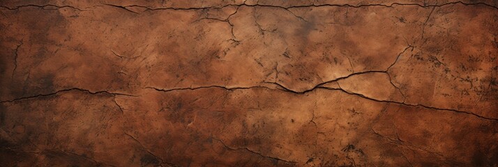 Textured Cracked Background In Brown Tones. Generative AI