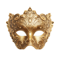 Gold carnival elegant mask 
