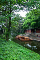 Scenery of Tiger Hill Park, Suzhou City, Jiangsu Province, China