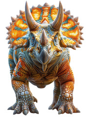 Cretaceous Crown, Triceratops in Full Splendor Illustration