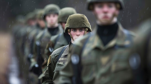 Soldados en Formaci&oacute;n Militar