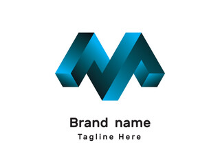 M modern logo
