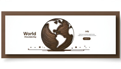 World Chocolate Day concept. various chocolates in dark color. space for text. AI.  July 07 - obrazy, fototapety, plakaty