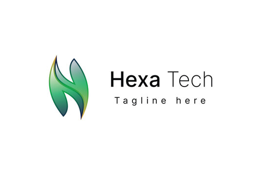 H modern Hexa Teach logo