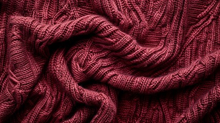 Fototapeta na wymiar Red sweater with knot