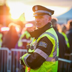 police officer in work