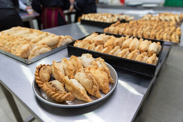 empanadas on a tray